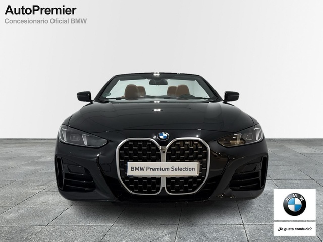 BMW Serie 4 420i Cabrio color Negro. Año 2024. 135KW(184CV). Gasolina. En concesionario Auto Premier, S.A. - MADRID de Madrid