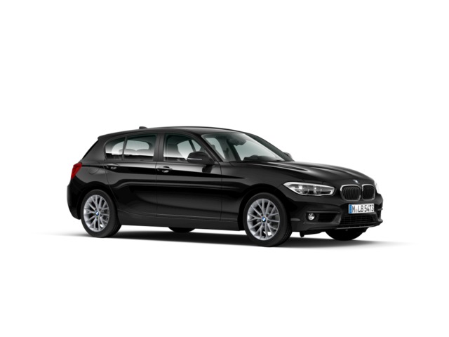 BMW Serie 1 118i color Negro. Año 2019. 100KW(136CV). Gasolina. En concesionario Murcia Premium S.L. AV DEL ROCIO de Murcia