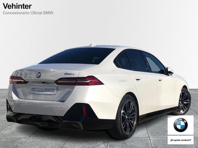 BMW Serie 5 520d color Blanco. Año 2025. 145KW(197CV). Diésel. En concesionario Vehinter Getafe de Madrid
