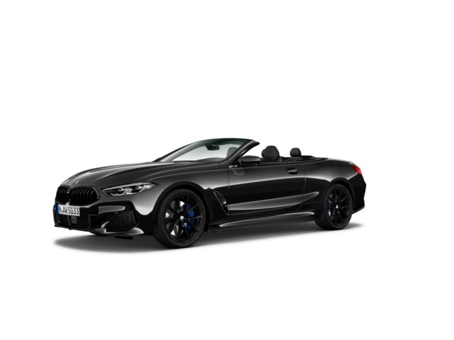 BMW Serie 8 840d Cabrio color Negro. Año 2022. 250KW(340CV). Diésel. En concesionario BMW Marcos Automoción de Valencia