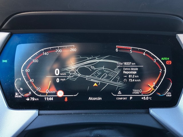 BMW Serie 1 118d color Gris. Año 2024. 110KW(150CV). Diésel. En concesionario Vehinter Alcorcón de Madrid