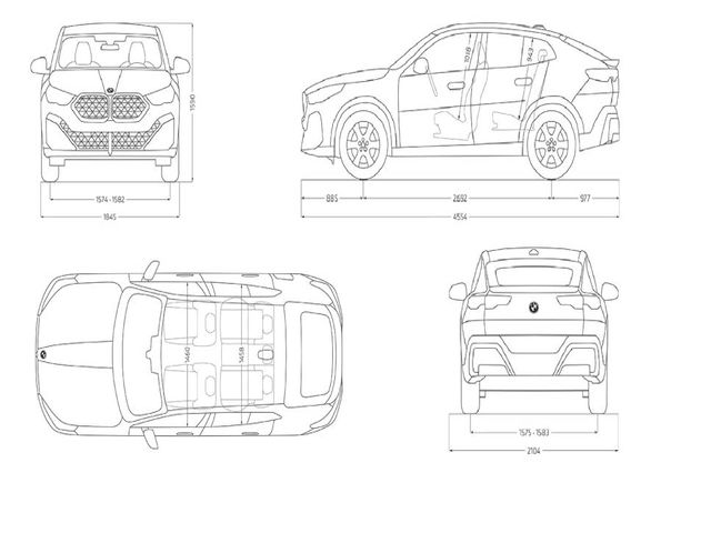 BMW iX2 xDrive30 color Verde. Año 2024. 230KW(313CV). Eléctrico. En concesionario Marmotor de Las Palmas