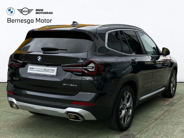 BMW X3 xDrive20d color Gris. Año 2022. 140KW(190CV). Diésel. En concesionario Bernesga Motor León (Bmw y Mini) de León