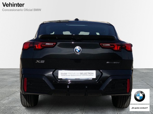 BMW X2 sDrive20d color Negro. Año 2025. 120KW(163CV). Diésel. En concesionario Vehinter Getafe de Madrid