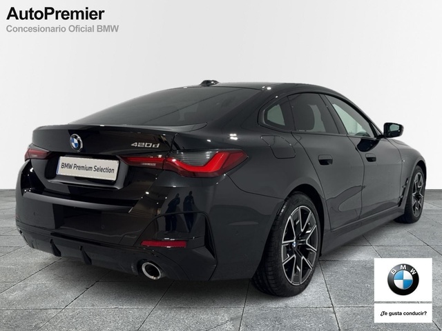 BMW Serie 4 420d Gran Coupe color Negro. Año 2025. 140KW(190CV). Diésel. En concesionario Auto Premier, S.A. - MADRID de Madrid
