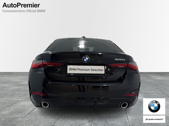 BMW Serie 4 420d Gran Coupe color Negro. Año 2025. 140KW(190CV). Diésel. En concesionario Auto Premier, S.A. - MADRID de Madrid