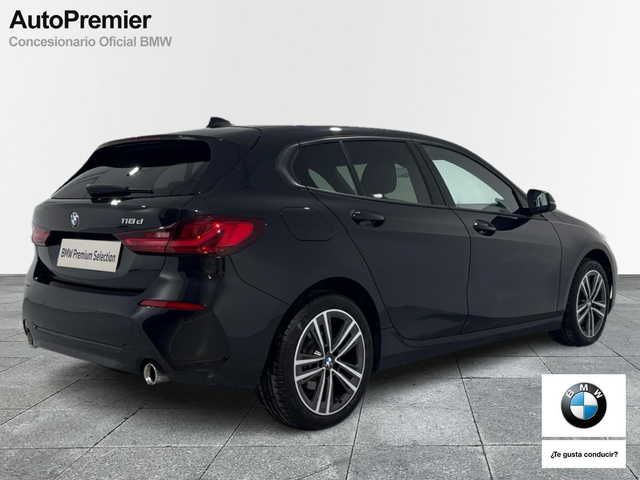 BMW Serie 1 118d color Negro. Año 2022. 110KW(150CV). Diésel. En concesionario Auto Premier, S.A. - MADRID de Madrid