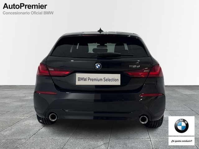 BMW Serie 1 118d color Negro. Año 2022. 110KW(150CV). Diésel. En concesionario Auto Premier, S.A. - MADRID de Madrid