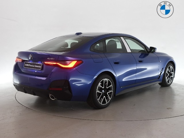 BMW Serie 4 420i Gran Coupe color Azul. Año 2025. 135KW(184CV). Gasolina. En concesionario BYmyCAR Madrid - Algete de Madrid