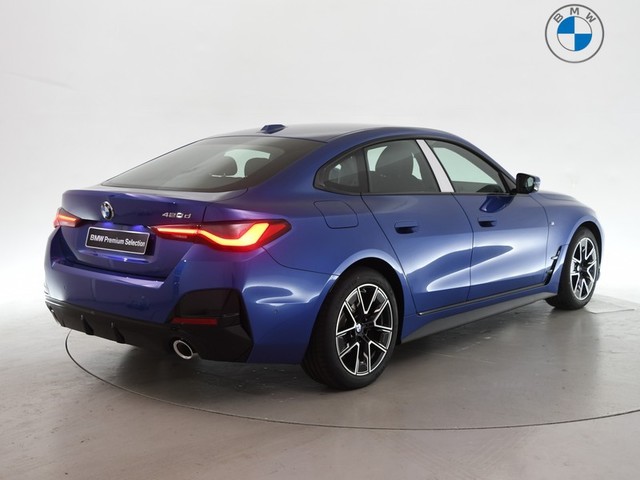 BMW Serie 4 420d Gran Coupe color Azul. Año 2025. 140KW(190CV). Diésel. En concesionario BYmyCAR Madrid - Algete de Madrid