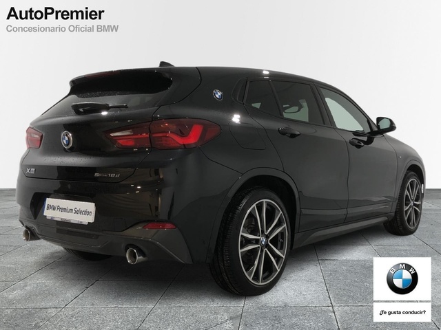 BMW X2 sDrive18d color Negro. Año 2021. 110KW(150CV). Diésel. En concesionario Auto Premier, S.A. - MADRID de Madrid
