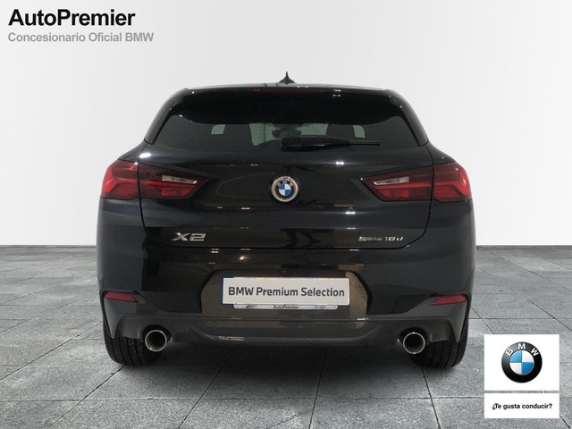 BMW X2 sDrive18d color Negro. Año 2021. 110KW(150CV). Diésel. En concesionario Auto Premier, S.A. - MADRID de Madrid
