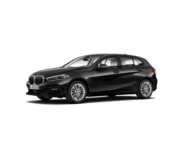 BMW Serie 1 118i color Negro. Año 2022. 103KW(140CV). Gasolina. En concesionario BMW Fuenteolid Valladolid de Valladolid