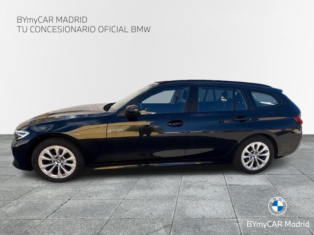 BMW Serie 3 318d Touring color Negro. Año 2022. 110KW(150CV). Diésel. En concesionario BYmyCAR Madrid - Algete de Madrid