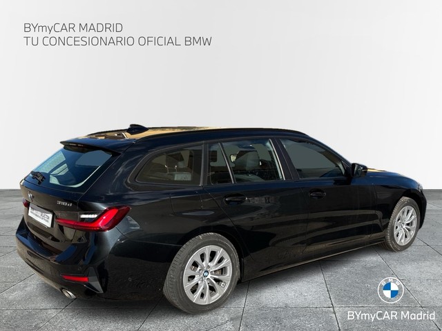 BMW Serie 3 318d Touring color Negro. Año 2022. 110KW(150CV). Diésel. En concesionario BYmyCAR Madrid - Algete de Madrid