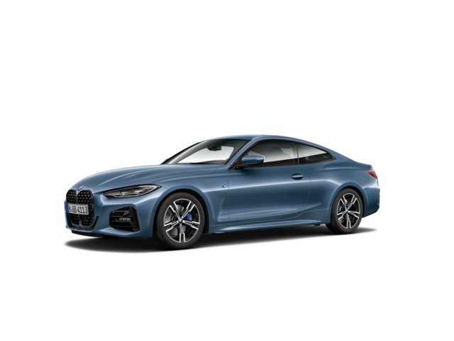 BMW Serie 4 420d Coupe color Azul. Año 2022. 140KW(190CV). Diésel. En concesionario Augusta Aragon S.A. de Zaragoza