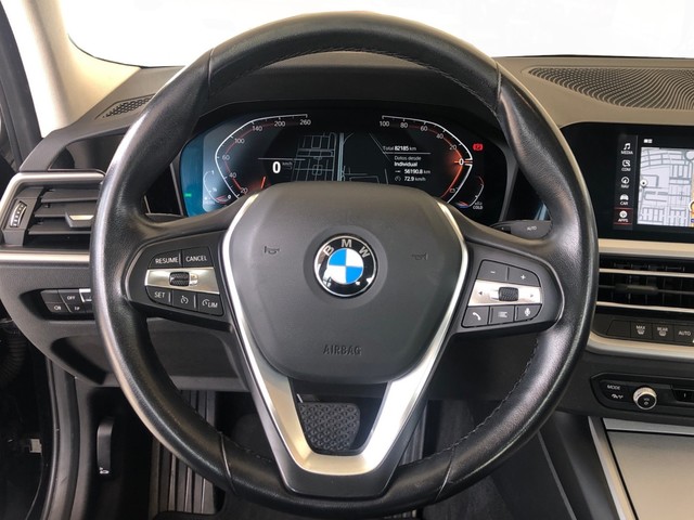 BMW Serie 3 318d color Negro. Año 2022. 110KW(150CV). Diésel. En concesionario Vehinter Getafe de Madrid