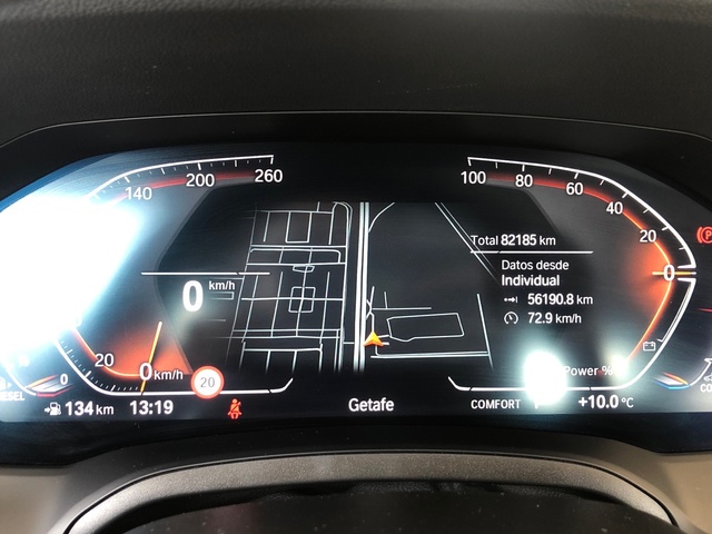 BMW Serie 3 318d color Negro. Año 2022. 110KW(150CV). Diésel. En concesionario Vehinter Getafe de Madrid