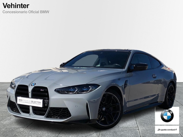 BMW M M4 Coupe Competition color Gris. Año 2021. 375KW(510CV). Gasolina. En concesionario Vehinter Getafe de Madrid