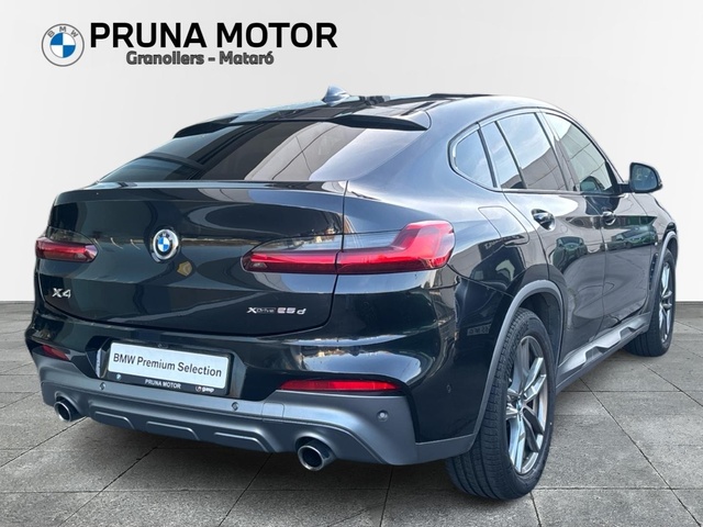 BMW X4 xDrive25d color Negro. Año 2019. 170KW(231CV). Diésel. En concesionario Pruna Motor de Barcelona