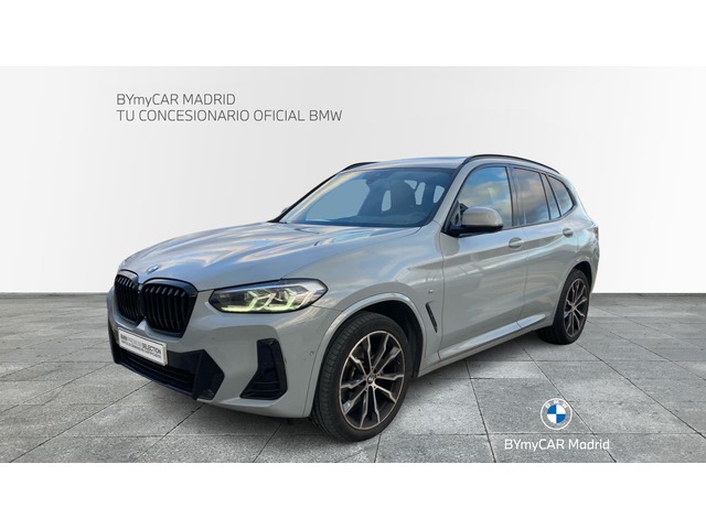 BMW X3 xDrive20d color Gris. Año 2021. 140KW(190CV). Diésel. En concesionario BYmyCAR Madrid - Algete de Madrid