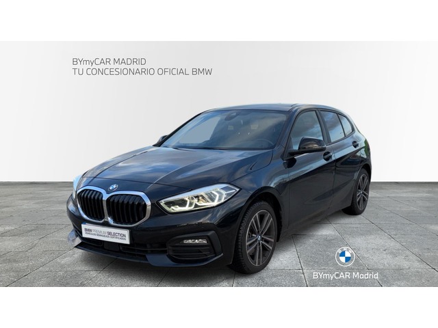 BMW Serie 1 118d color Negro. Año 2022. 110KW(150CV). Diésel. En concesionario BYmyCAR Madrid - Algete de Madrid