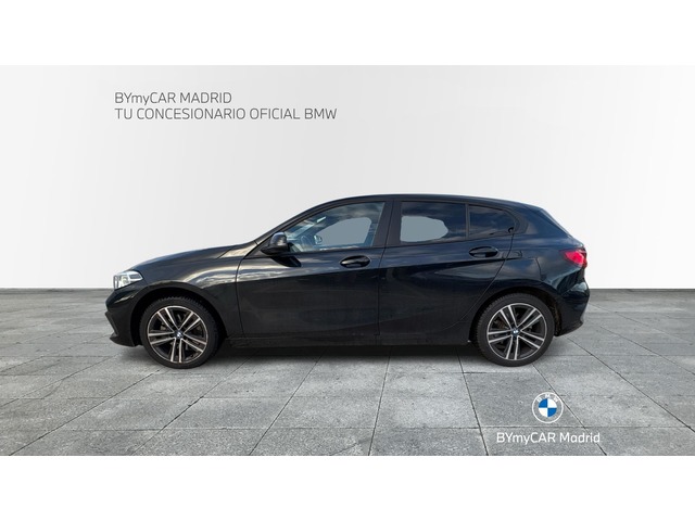 BMW Serie 1 118d color Negro. Año 2022. 110KW(150CV). Diésel. En concesionario BYmyCAR Madrid - Algete de Madrid