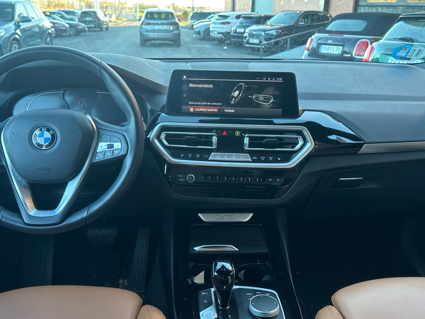 BMW X3 xDrive20d color Negro. Año 2022. 140KW(190CV). Diésel. En concesionario BYmyCAR Madrid - Algete de Madrid