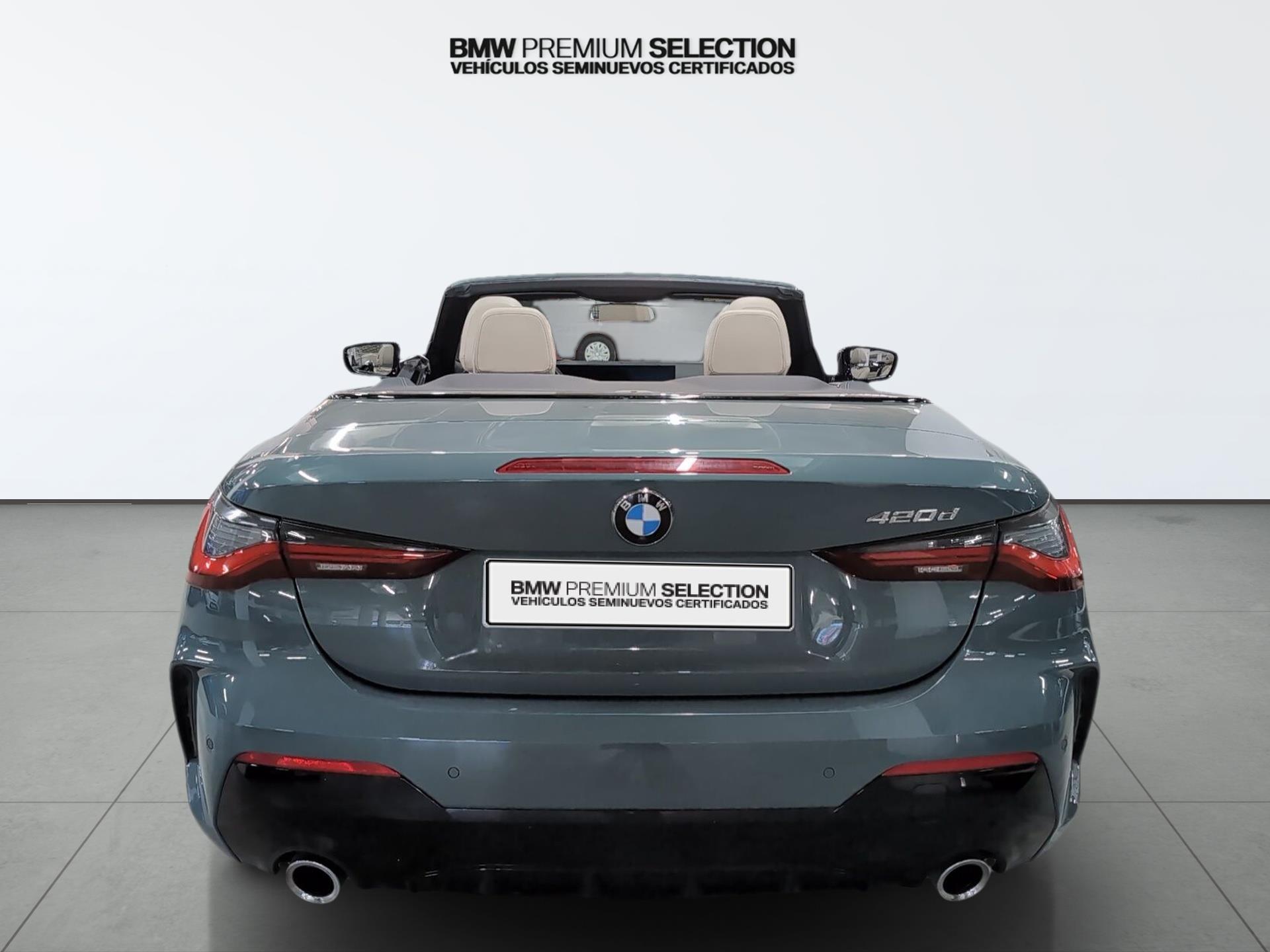 BMW Serie 4 420d Cabrio color Verde. Año 2025. 140KW(190CV). Diésel. En concesionario Automotor Premium Viso - Málaga de Málaga